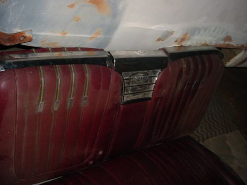1962 63 galaxie  500 xl convertible  rear seat &amp; chrome trim