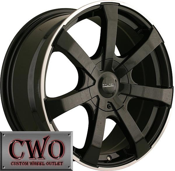 16 black touren tr90 rims 4x100/4x114.3 4 lug civic integra cobalt accord xb cwo