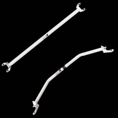 Dd racing front + rear 2point steel tower strut bar brace 3 series bmw e30