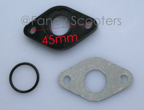 50cc gas scooters gy6 carburetor intake gasket set with o-rings, chinese parts