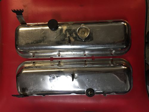 1965-66 chevelle original nos valve cover z16 396 425hp  drippers
