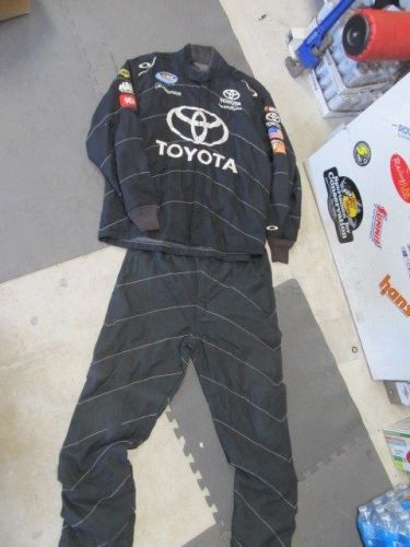 Nascar race used crew suit 2 pc sfi 3/2a-5 oakley nationwide series (#105)