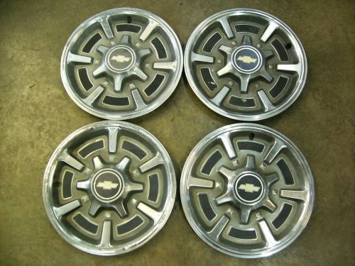 (4) 1975 - 1987 chevrolet pickup truck  15 inch hubcaps
