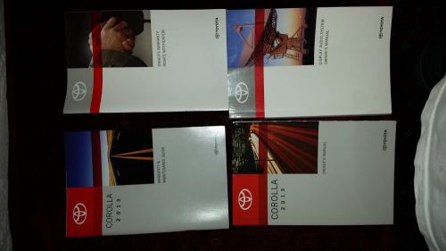 Buy 2013 Toyota Corolla Owners Manual in Boca Raton, Florida, United