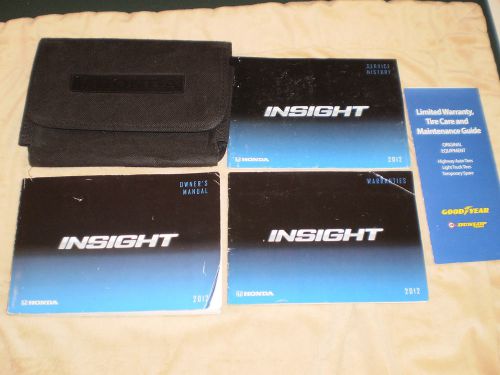 2012 honda insight car owners manual books guide case all models