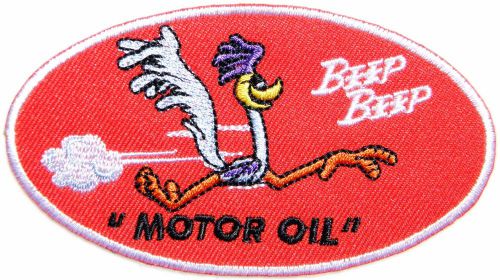 Plymouth roadrunner road runner beep beep racing car patch iron on jacket suit