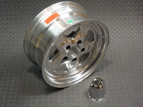 #521-5765-p ultra fast five aluminum polished wheel 15x7 5 x 4.5 bolt w/4.00 bs