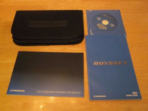 2015 hondaodyssey owner manual with case oem owners