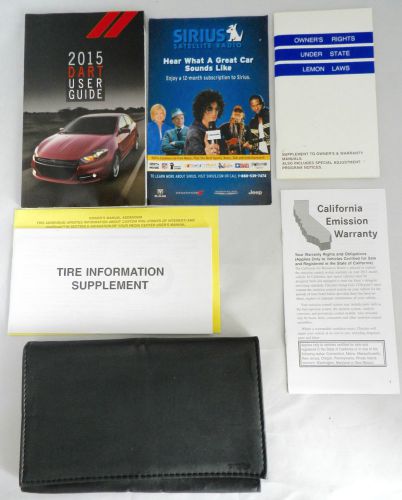 2015 dodge dart owners manual with case15pfd41-926-aa
