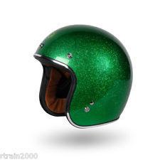 Torc t-50   3/4 open face helmet lime cycle size small dot rated