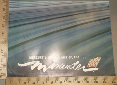 1963 mercury marauder brochure foldeer literature