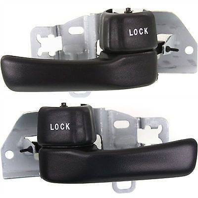New set of 2 door handles front or rear driver &amp; passenger side black coupe pair