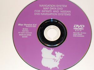 Nissan infiniti navigation disc dvd cd 6.4 gps disk map fx35 qx56 quest