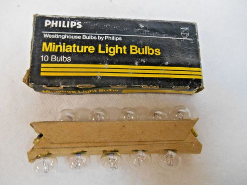 Vintage nos lot of 10 1895 lamp lamps philips westinghouse auto bulb bulbs usa