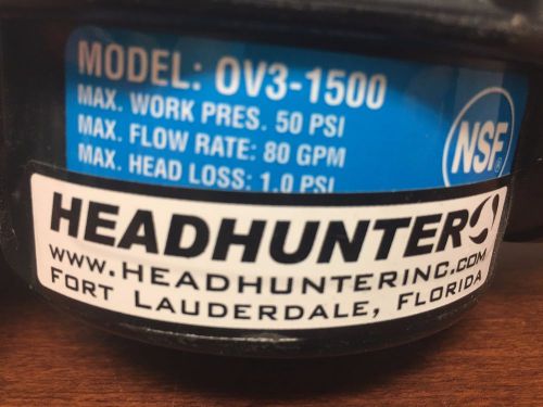 Headhunter ov3-1500, nsf-50 universal 3-way marine valve