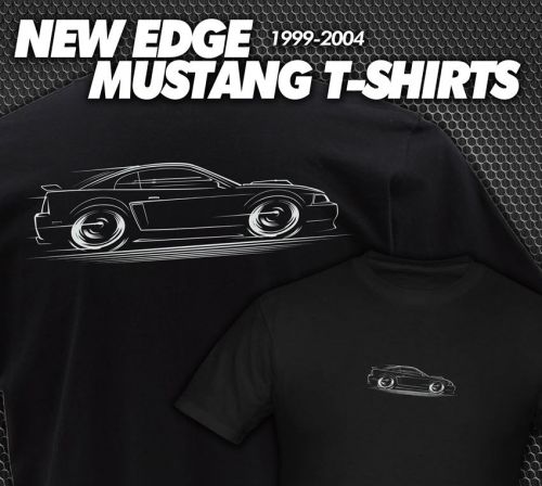 New edge mustang t-shirt gt cobra small-xl 1999 2000 2001 2002 2003 2004 ford
