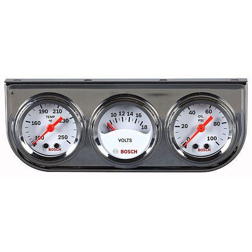 Sunpro fst8092 mini triple gauge kit mechanical oil pressure voltmeter