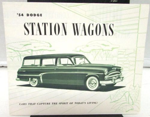 1954 dodge station wagons dealer sales brochure original coronet sierra suburban