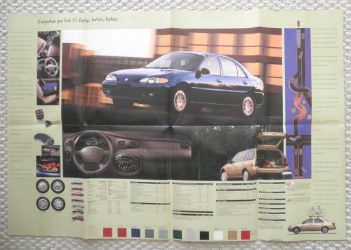 Big 1999 mercury tracer brochure / poster w/ color chart : ls, gs, station wagon