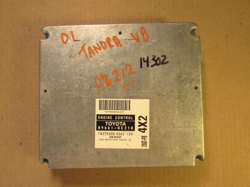 02-03 toyota tundra 8cyl 4x2 calif ecu ecm computer 89661-0c210