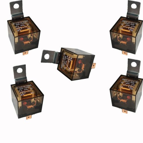 5 x car auto vehicle heavy duty 12v 80a transparent spdt relay 5pin relays sale