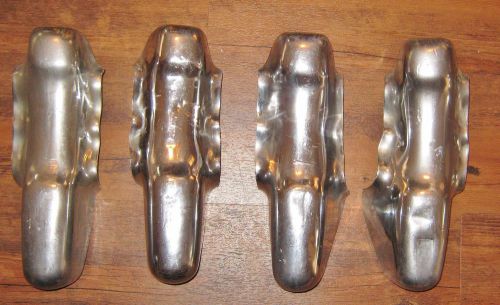 1949 plymouth fastback original ribbed front and rear bumper guards - set of 4