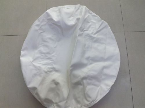 Completely white 13 inch pu leather spare wheel tire cover 13&#034; diameter 58 cm