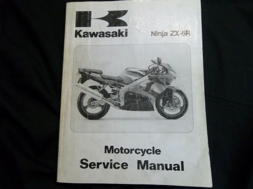 1998 kawasaki zx6r zx6 ninja oem service manual *b992