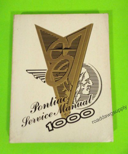 1987 pontiac 1000 t1000 service shop repair manual book