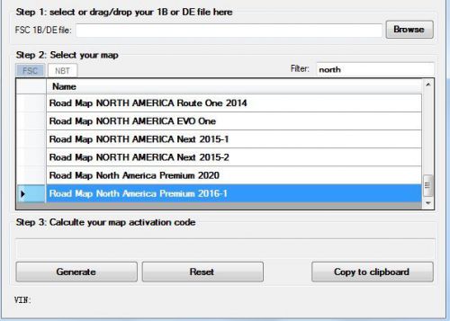 Cic nbt&#034;fsc gps navigation activation code&#034;unlock 2016/2017map update for bmw