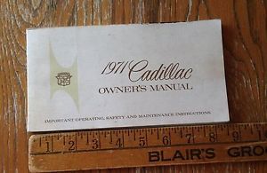 1971 cadillac owner&#039;s manual ome