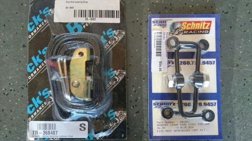 Sport bike drag racing straps and brackets