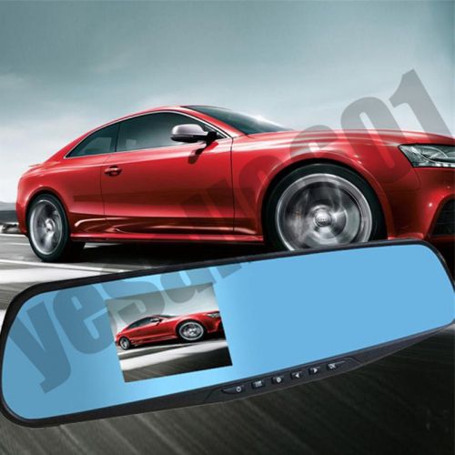 2.8&#034; auto dvr rearview mirror wide angle hd car carmera video recorder dash cam
