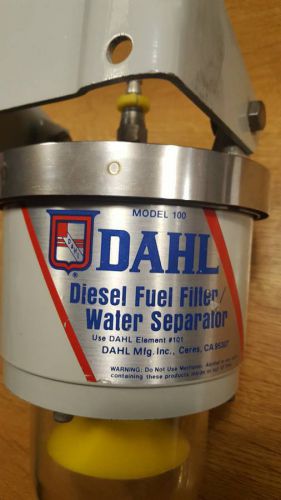 Dahl diesel fuel filter/water separator model 100 flow rate 40gph new