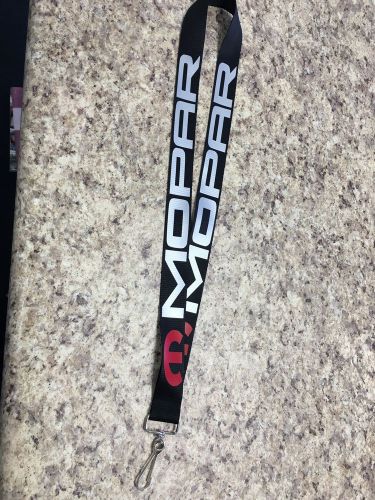 Mopar silver and red lanyard