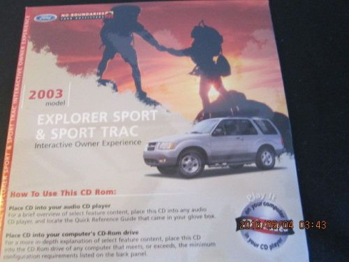 2003 explorer sport/ sport trac cd rom