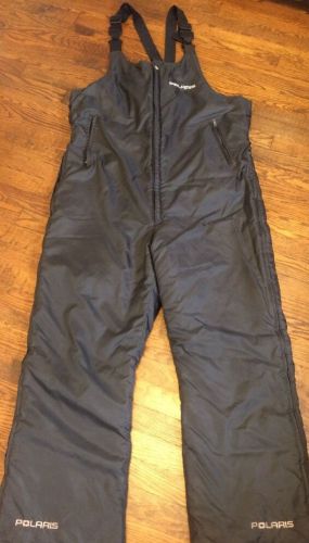 Polaris bib pants insulated snowmobile men&#039;s size xl black