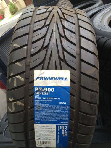 Primewell pz-900. size 255/45z r17. (set of 4) high performance