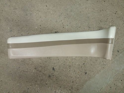 1994 chris craft concept 197 bow cushion white / tan port vinyl boat seat