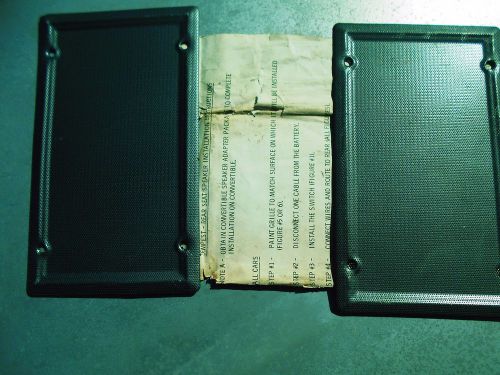 2 vintage oem   60&#039;s 6 x 9 1/2  speaker grille covers   pontiac tempest