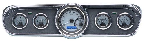 1965 1966 ford mustang gauges dakota digital vhx dash gauge in stock silver blue