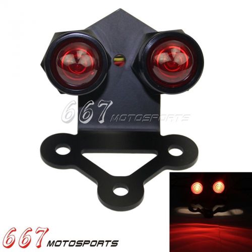 Motorcycle Twin Tail Light Dual Lamp For Harley Bobber Choppers Rat Hot Custom, US $51.29, image 1
