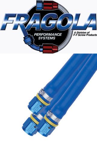 Fragola performance parker push lock -12 an 3/4&#034; blue hose fuel line 20 ft