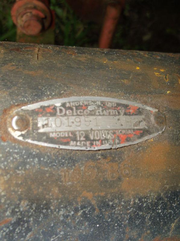 Anderson DELCO REMY 101951 12V GENERATOR Kohler K301 Kohler K161S with regulator, US $25.00, image 5