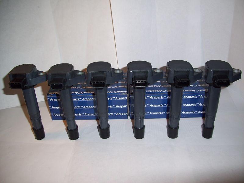 Honda pilot ridgeline truck acura mdx 3.5l v6 ignition coil 6 piece kit set pack