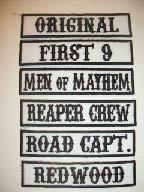 Motorcycle biker patches 6 pcs. set sons