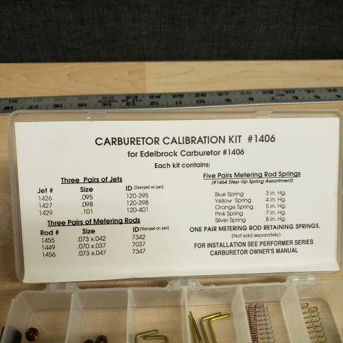 Carburetor Calibration Kit-Tool Edelbrock 1487, US $50.00, image 7