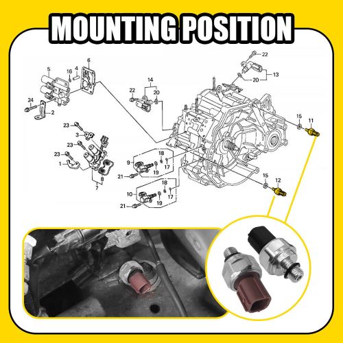 2X Transmission Pressure Switches Fit Honda 28600-P7W-003 28600-P7Z-003 OEM EPY, US $12.99, image 3