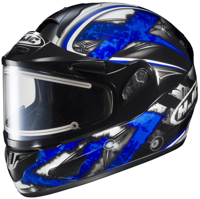 Hjc cl-16 shock snow helmet blue black electric shield medium