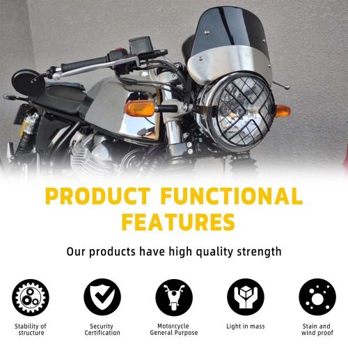 5"-7" motorcycle headlights fairing windshield windscreen for husqvarna vitpilen